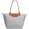 Longchamp Le Pliage Large Nylon Tote Shoulder Bag ~NWT~ Grey