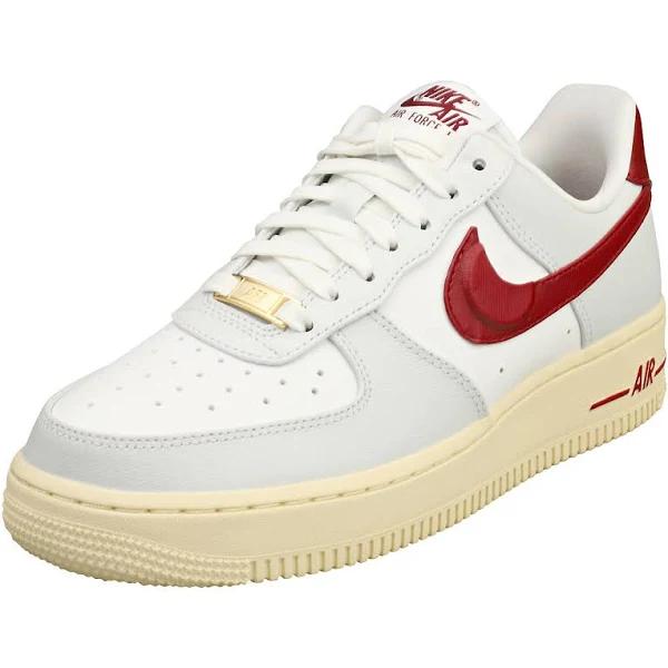 Nike Air Force 1 07 SE Womens White Red Fashion Trainers - 4 UK