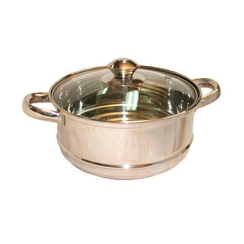 20cm Universal Steamer & Lid, Stainless, Fits 16/18/20cm Saucepan &