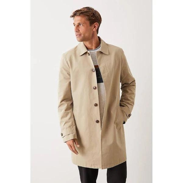 Burton Mens Classic Trench Coat Beige M