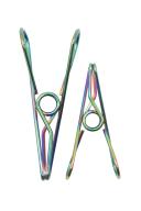 Small & Large Rainbow Stainless Steel Pegs (40 Pack)