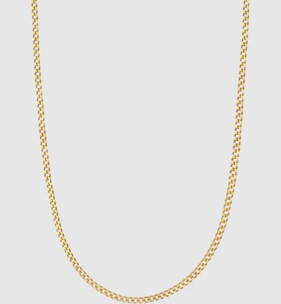 Nialaya Jewellery - Men's Gold Necklaces - Men's Gold Cuban Link Chain in 3mm - Size One Size, 26" at The Iconic