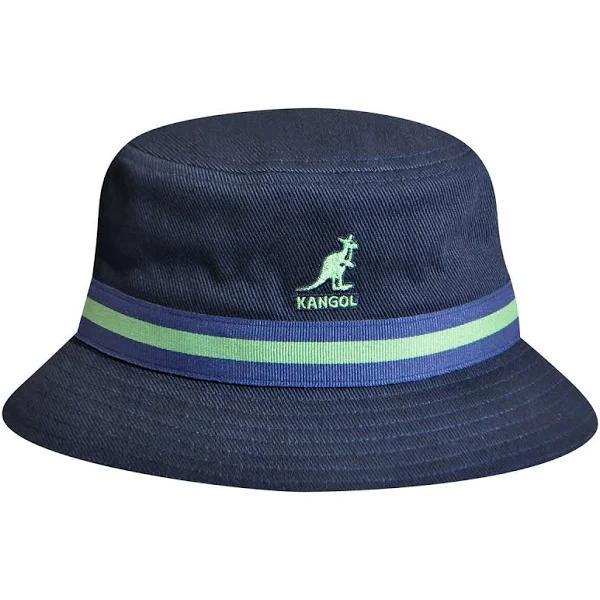 Kangol Stripe Lahinch Bucket Hat - Navy Blue