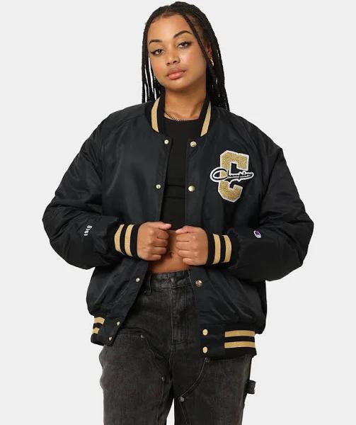 Champion LFS Letterman Jacket Black/Gold - Size S