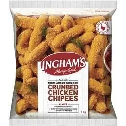 Ingham's Frozen Crumbed Chicken Chipees 1kg