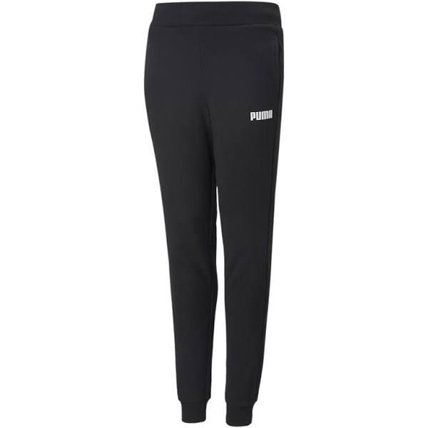 Essentials Full-length Girls Sweatpants in Black, Size 4T, Cotton/Polyester by Puma