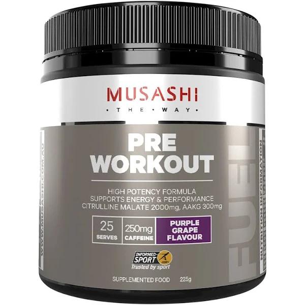 Musashi Pre Workout 225g Purple Grape