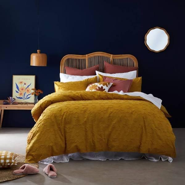 MyHouse Maisie Quilt Cover Set Single / Mango