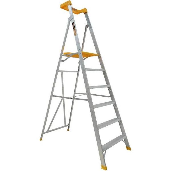 Gorilla Ladders 150kg Pro-Lite 6 Step Aluminium Platform Ladder