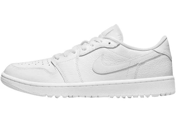 Air Jordan 1 Low Golf Triple White Shoes - Size 13 - White/white-white