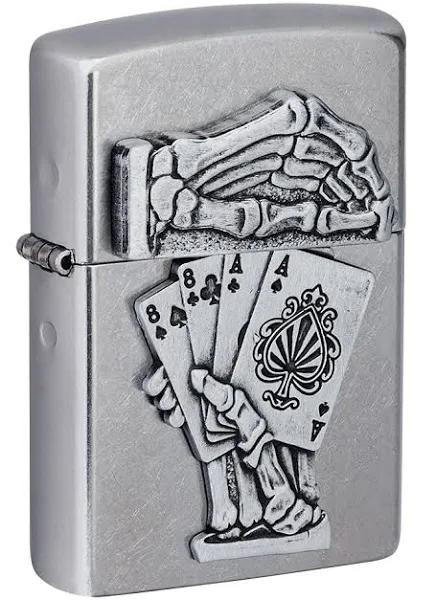 Zippo Dead Mans Hand Emblem Lighter