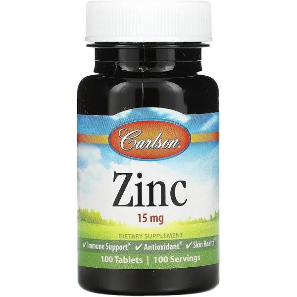 Carlson Labs - Zinc 15 MG - 100 Tablets