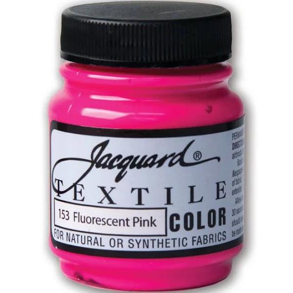 Jacquard Textile Color Fabric Paint 2.25oz Fluorescent Pink