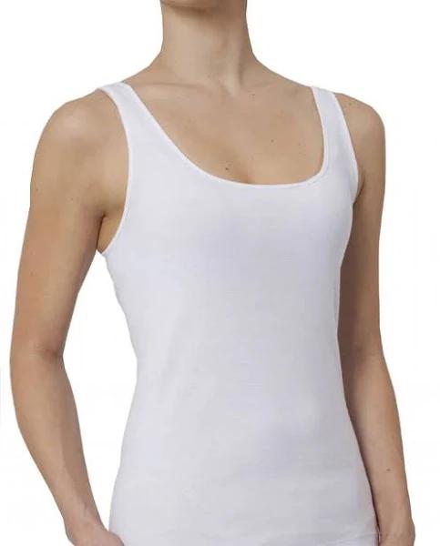 Baselayers Soft Organic Cotton Vest White / S