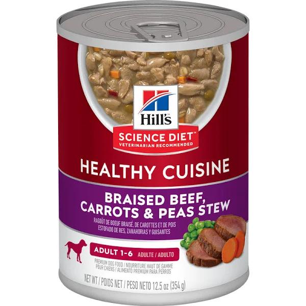 Hill's Science Diet Adult Healthy Cuisine Beef & Carrot Stew Wet Dog Food - 354g