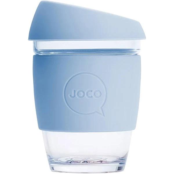 JOCO Reusable Glass Cup 12oz/354ml Vintage Blue