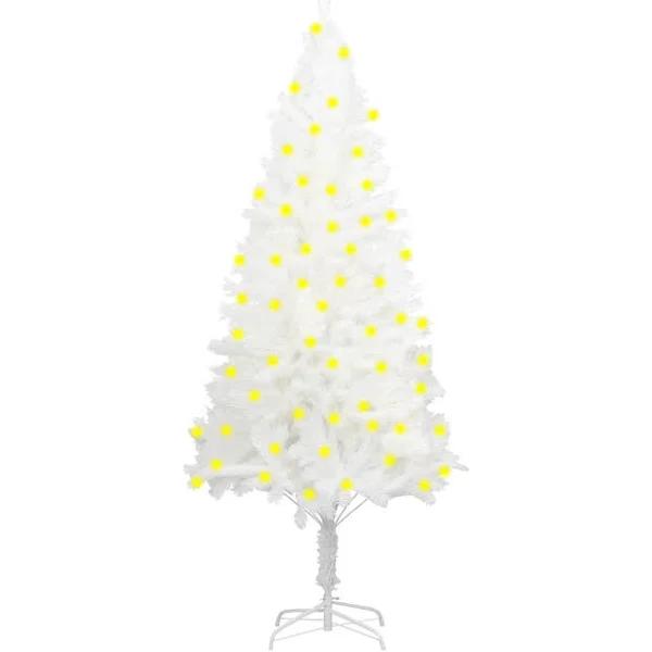 vidaXL Artificial Christmas Tree With LEDs White 150 cm