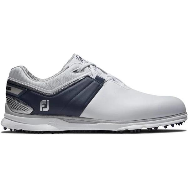 FootJoy Pro SL Carbon Previous Season Shoe Style Spikeless Golf Shoes - 53082 - White/Navy/Silver - Size: 14 M