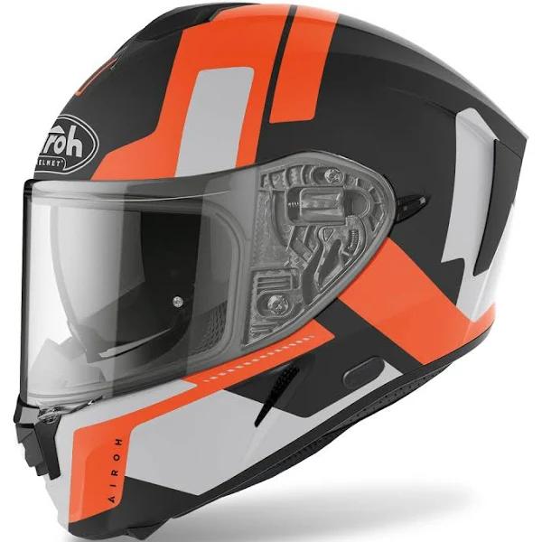 Airoh Spark Shogun Orange Matt Full Face Helmet Size S