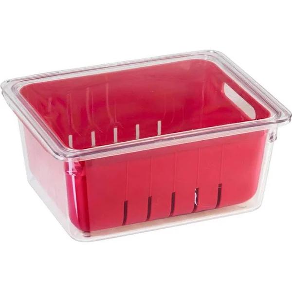 Oggi StoreFresh 22cm Fruit Berry Bin Storage Basket - Red