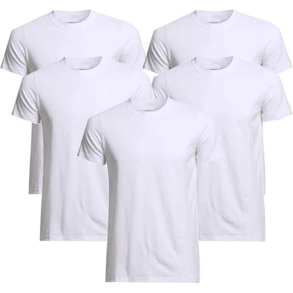 Bonds 5 Packs Crew Neck Raglan Blank Plain Basic Mens White T Shirt Tee Top M9372W S - 14