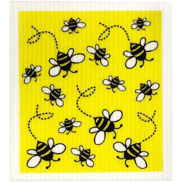 Retrokitchen - Biodegradable Dishcloth - Bees