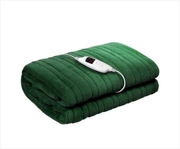 Giselle Electric Throw Rug Heated Blanket Green