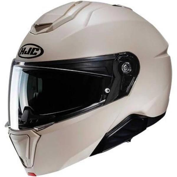 HJC i91 Solid Helmet, black-beige, Size XL