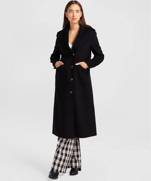 Belle & Bloom Tainted Love Longline Coat in Black L