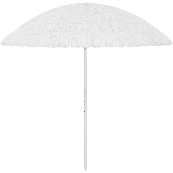 vidaXL - Beach Umbrella - White - 300 cm