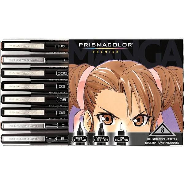 Prismacolor 1759417 Illustration Markers Set of 8 Manga