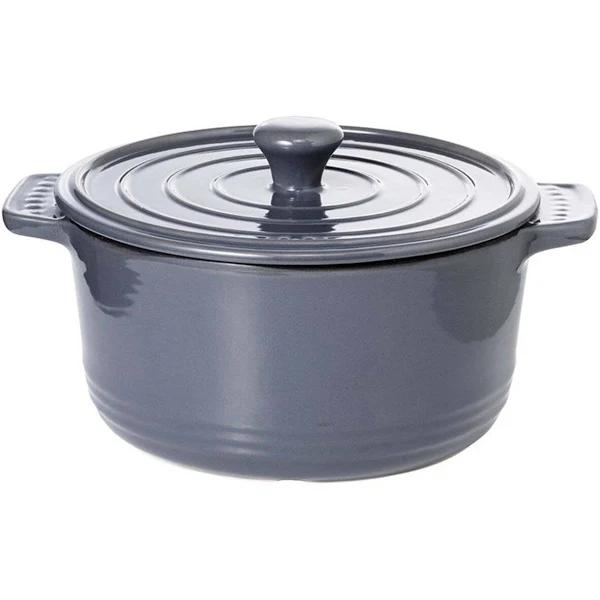 Stone Non Stick Round Casserole with Lid 3.5L