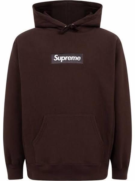 Supreme Box Logo Hoodie FW 21" - Large - Brown