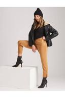 Rockmans Full Length Military Button Ponte Pants - Tan - Womens Trousers - Size 10 - Ezibuy