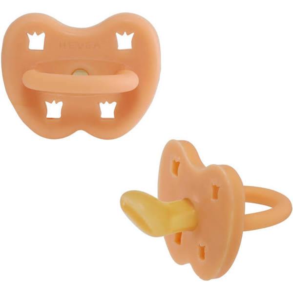 Hevea | Pacifier/Dummy 0-3 Months - Orthodontic, Cantaloupe