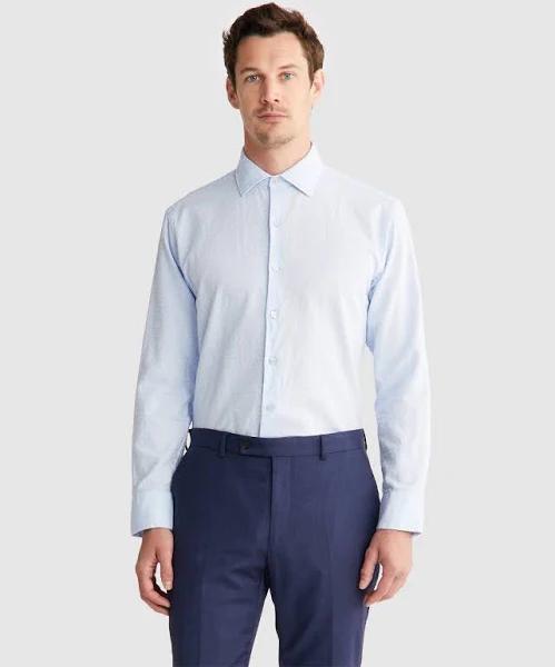 Calvin Klein Slim Long Sleeves Shirt in Blue 41