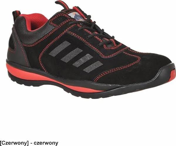 Portwest - Steelite Lusum Work Safety Trainer Shoe S1P HRO Red 12 UK