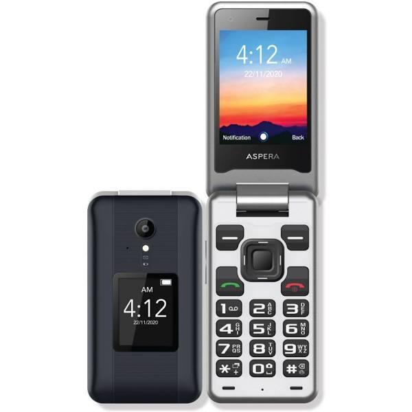 Aspera F42 4G Flip Phone - Titanium