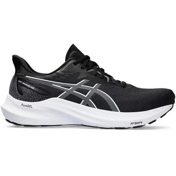 ASICS Men's GT-2000 12 - Running Shoes - Black/Carrier Grey 15