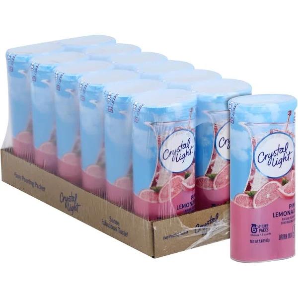 Crystal Light Pink Lemonade Drink Mix (72 Pitcher Packets, 12 Packs of 6)