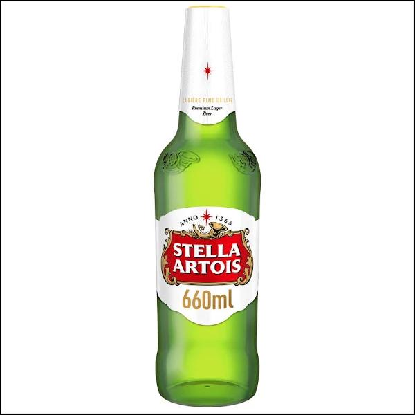 Stella Artois Belgium Premium Lager Beer, 660ml