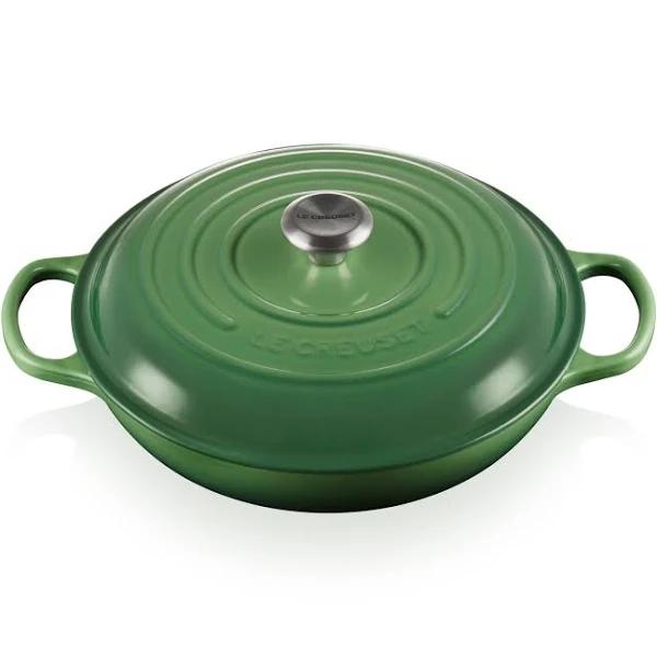 Le Creuset Signature Cast Iron Shallow Casserole 30cm Bamboo Green