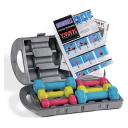 York 10kg PVC Dipped Dumbbell Set in Case