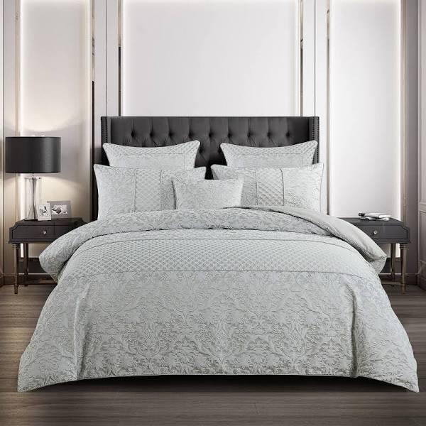 Bellevue Living Antonella Grey Quilt Cover Set