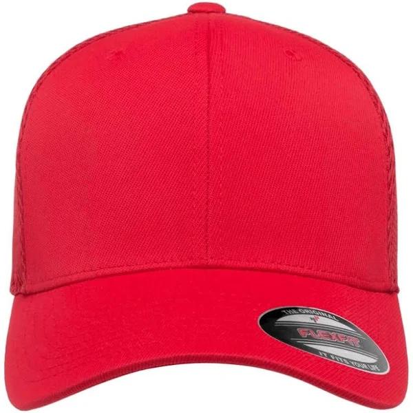 Flexfit by Yupoong Flexfit Tactel Mesh Cap Red L/XL