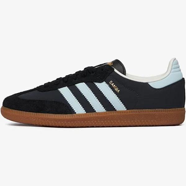 adidas-Samba OG Shoes-Women-Carbon / Almost Blue / Chalk White-11