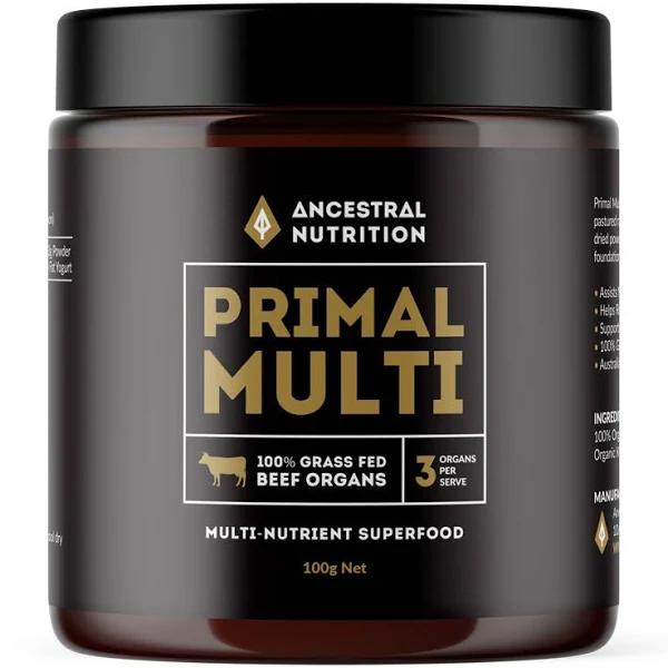 Primal Multi - Grass Fed Beef Organs Beef Organ Powder