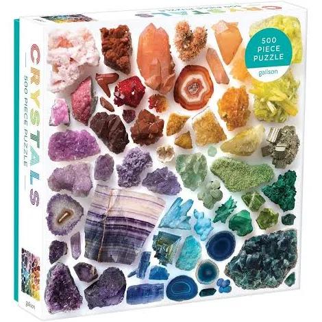 Galison Rainbow Crystals 500 Piece Puzzle