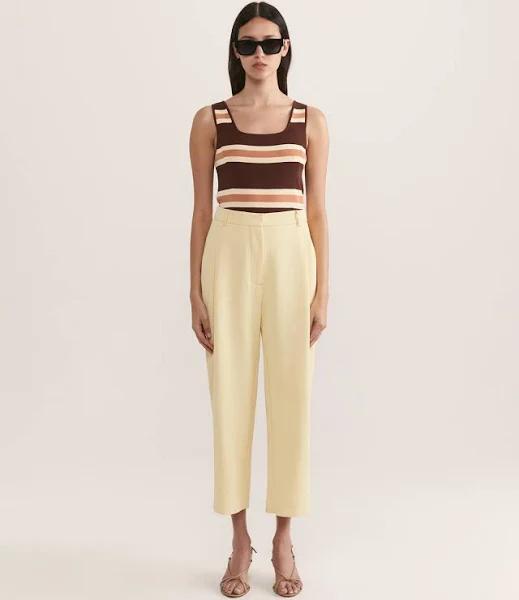 Saba Women's Dharma Tuck Front Culotte in Daffodil Yellow Size 16