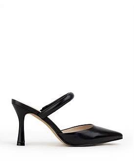 David Jones Edward Meller Ashe85 Closed Toe Slide in Blackbcalf, Size 40 EU